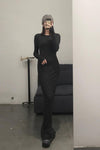 Boris Bidjan Saberi WDRESS2 Series Long Dress Series WDRESS2 FTT00001-HEI Black